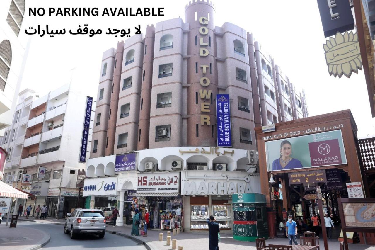 Blue Sky Way Hotel - Gold Tower Building Dubai Bagian luar foto